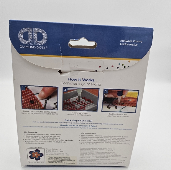 Diamond Dotz Art Kit Flower Beginner Level DD1.048F - Picture 3 of 3